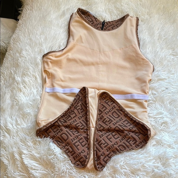 Fendi Brown Logo Tank Top - Picture 6 of 6